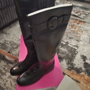 Shoe Dazzle Black Winter Boots